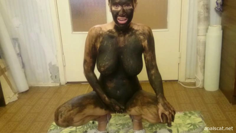 Black Shit, Smearing whole Body. P1 - Brown Wife (2026 | FullHD)